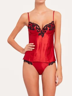La Perla Corset With Frastaglio In Silk Satin< Bodysuits & Bustiers|Shapewear