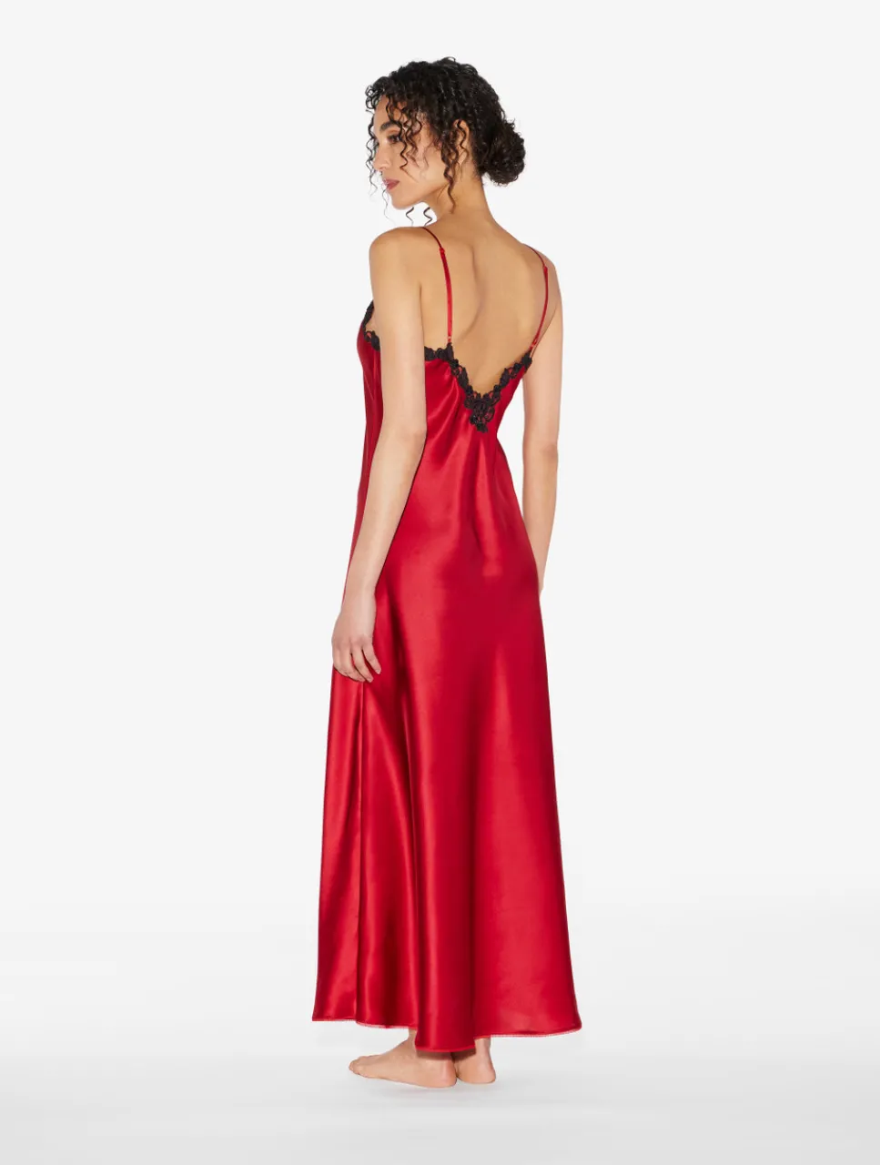 La Perla Long Nightgown With Frastaglio< Slips & Dresses|Silk Sleepwear
