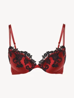 La Perla Silk Push-up Bra With Frastaglio< Padded|Push-Up