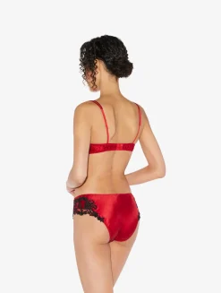 La Perla Silk Triangle Bra With Black Frastaglio< Triangle|Wireless
