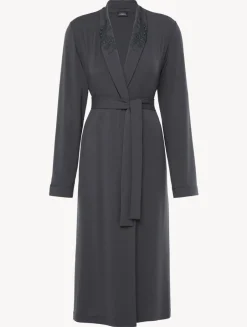 La Perla Robe In Charcoal< Loungewear|Robes