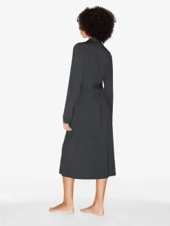 La Perla Robe In Charcoal< Loungewear|Robes