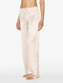 La Perla Rose Beige Silk Trousers< Pajamas|Sleep Shorts & Trousers