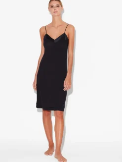 La Perla Short Nightdress In Onyx< Slips & Dresses