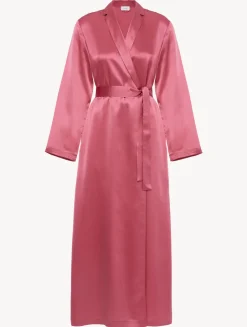 La Perla Silk Long Robe In Wild Orchid< Robes|Silk Sleepwear
