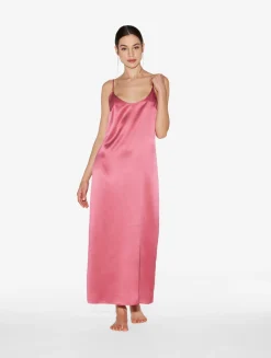La Perla Silk Long Slip Dress In Wild Orchid< Slips & Dresses|Silk Sleepwear
