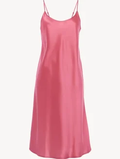 La Perla Silk Midi Nightdress In Wild Orchid< Slips & Dresses|Silk Sleepwear