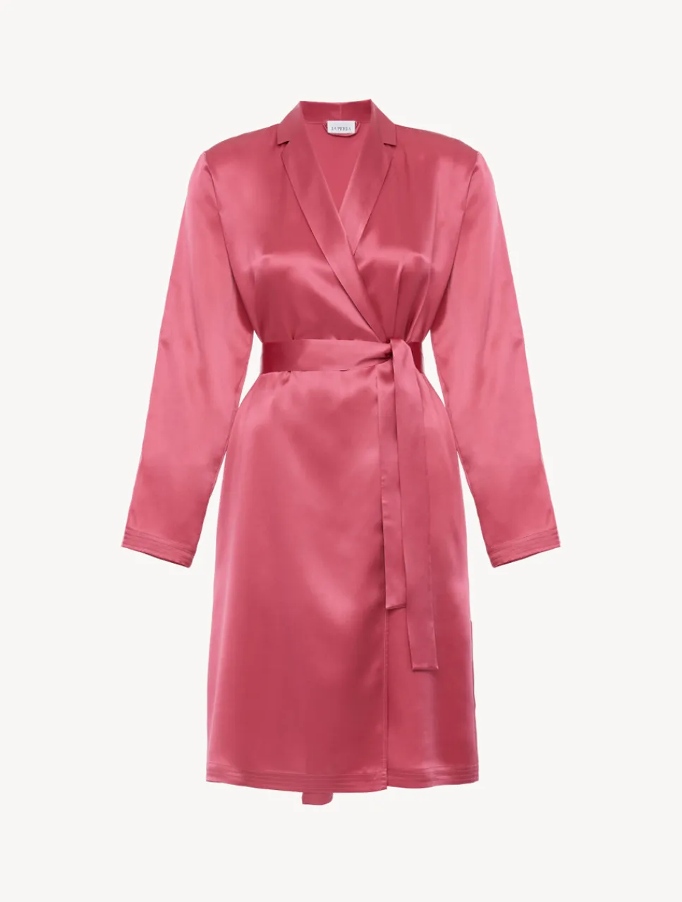 La Perla Silk Short Robe In Wild Orchid< Robes|Silk Sleepwear