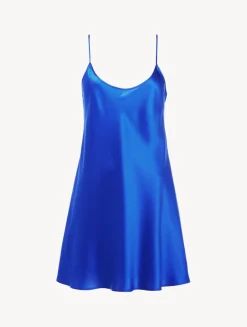 La Perla Silk Short Slip In Electric< Pajamas|Slips & Dresses