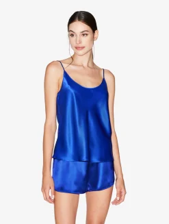 La Perla Silk Sleep Shorts In Electric< Pajamas|Sleep Shorts & Trousers