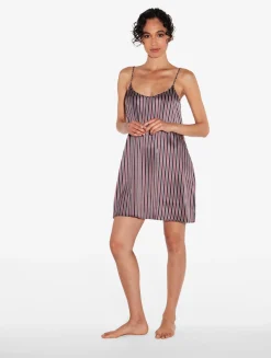 La Perla Silk Striped Short Slip< Pajamas|Slips & Dresses