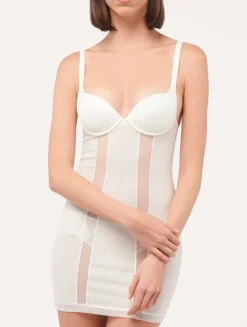 La Perla Slip Dress In Stretch Tulle< Shapewear|Slips & Dresses