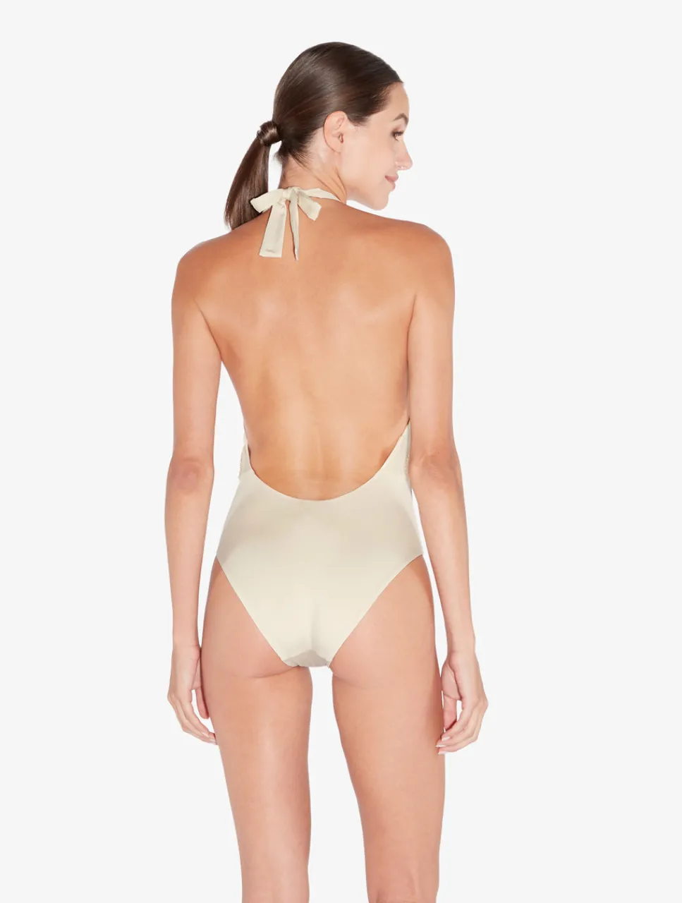 La Perla Swimsuit In Champagne With Beading< One-Piece Bathing Suits