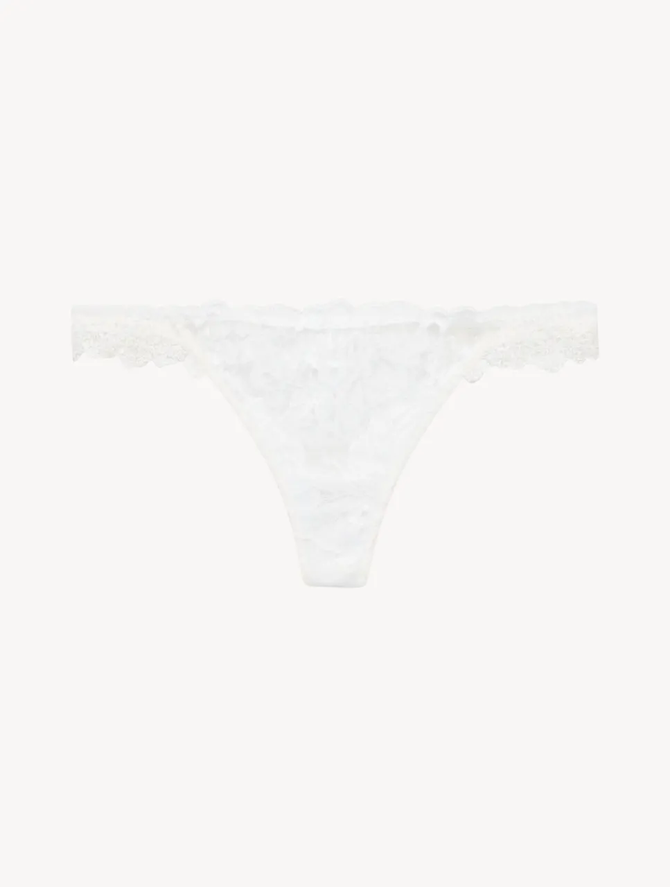 La Perla Thong In Off With Leavers Lace< G String & Thong