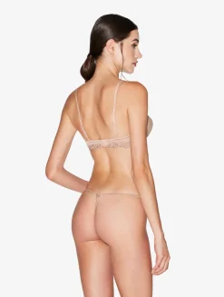 La Perla Thong In Sand Stretch Tulle< G String & Thong|Shapewear