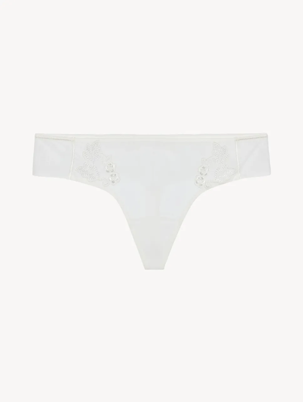 La Perla Thong In Sheer Embroidered Tulle< G String & Thong|Shapewear