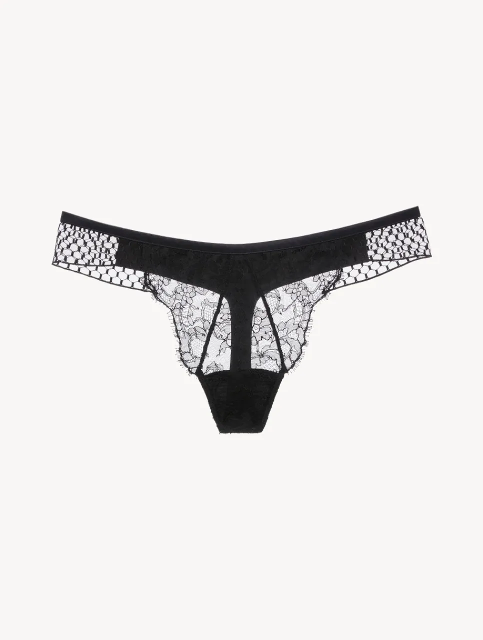 La Perla Thong With Leavers Lace< G String & Thong|Mid-Rise