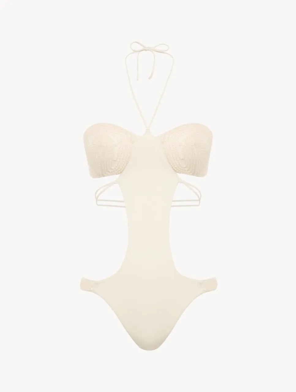 La Perla Trikini In Champagne With Beading< Bikinis|One-Piece Bathing Suits