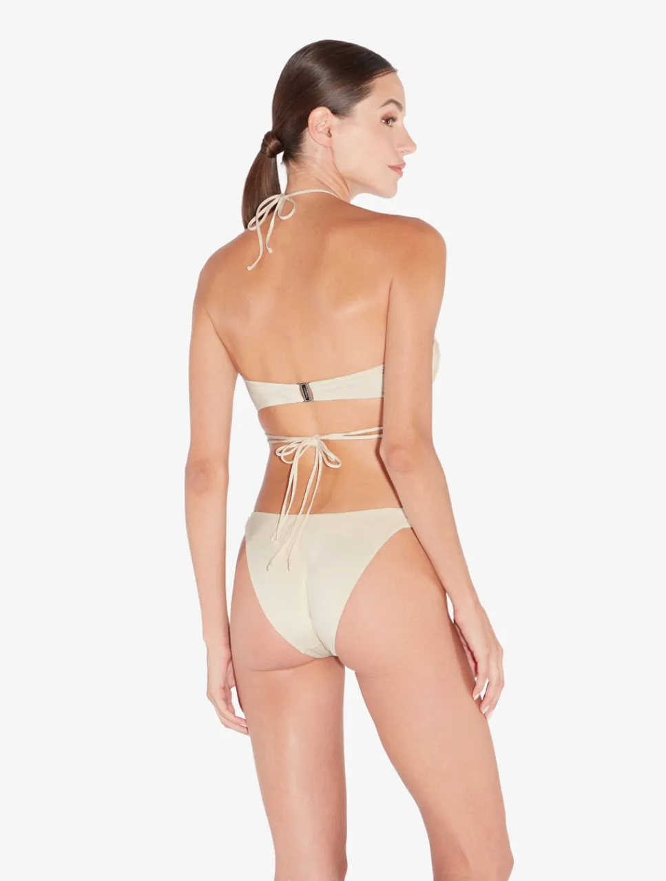 La Perla Trikini In Champagne With Beading< Bikinis|One-Piece Bathing Suits