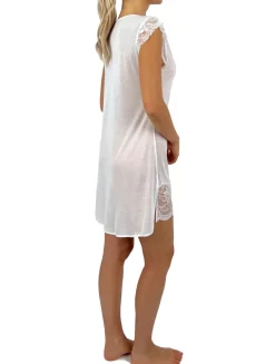 La Perla T-shirt Dress In With Lace< Slips & Dresses