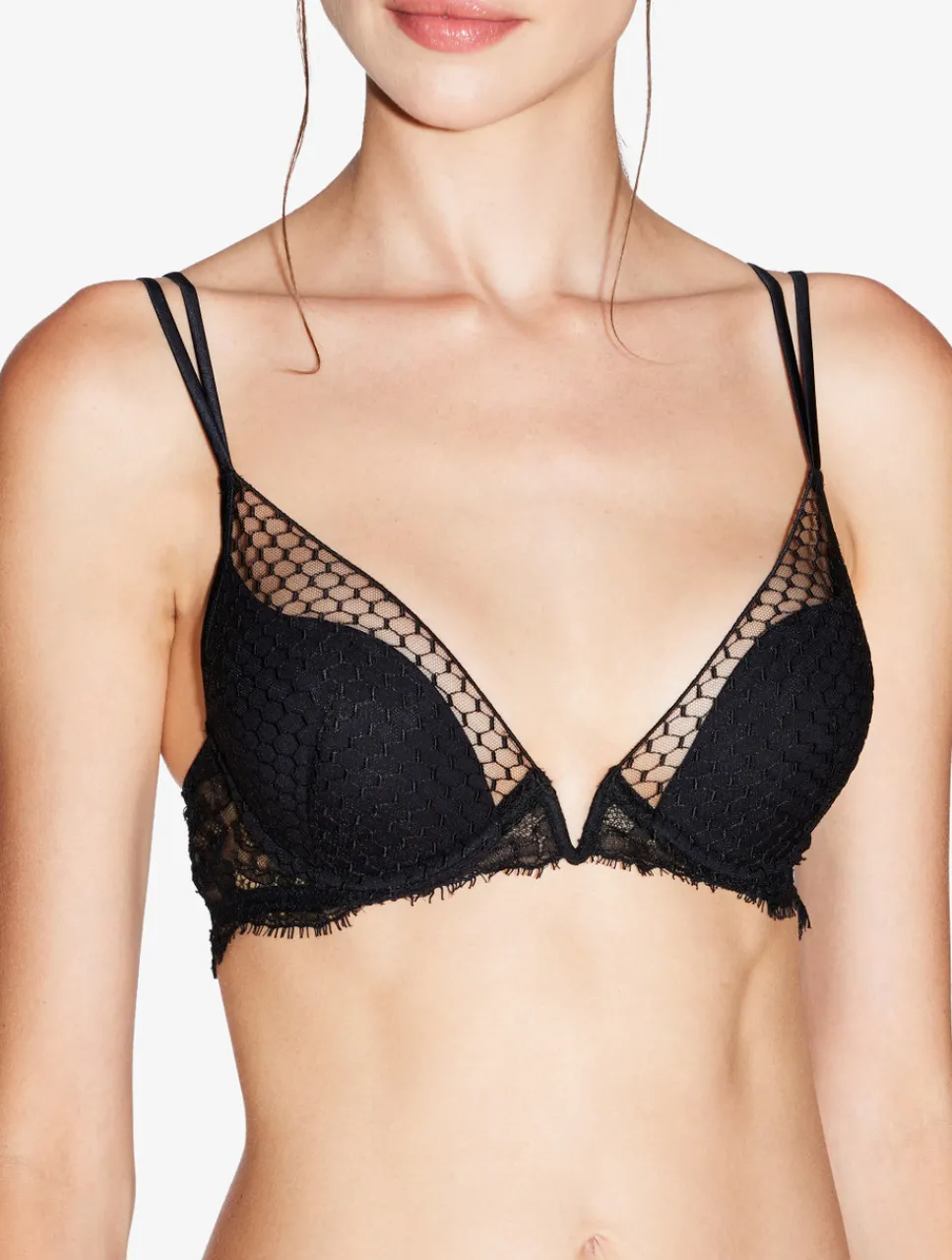 La Perla Underwired Push-Up Bra With Leavers Lace< Padded|Push-Up
