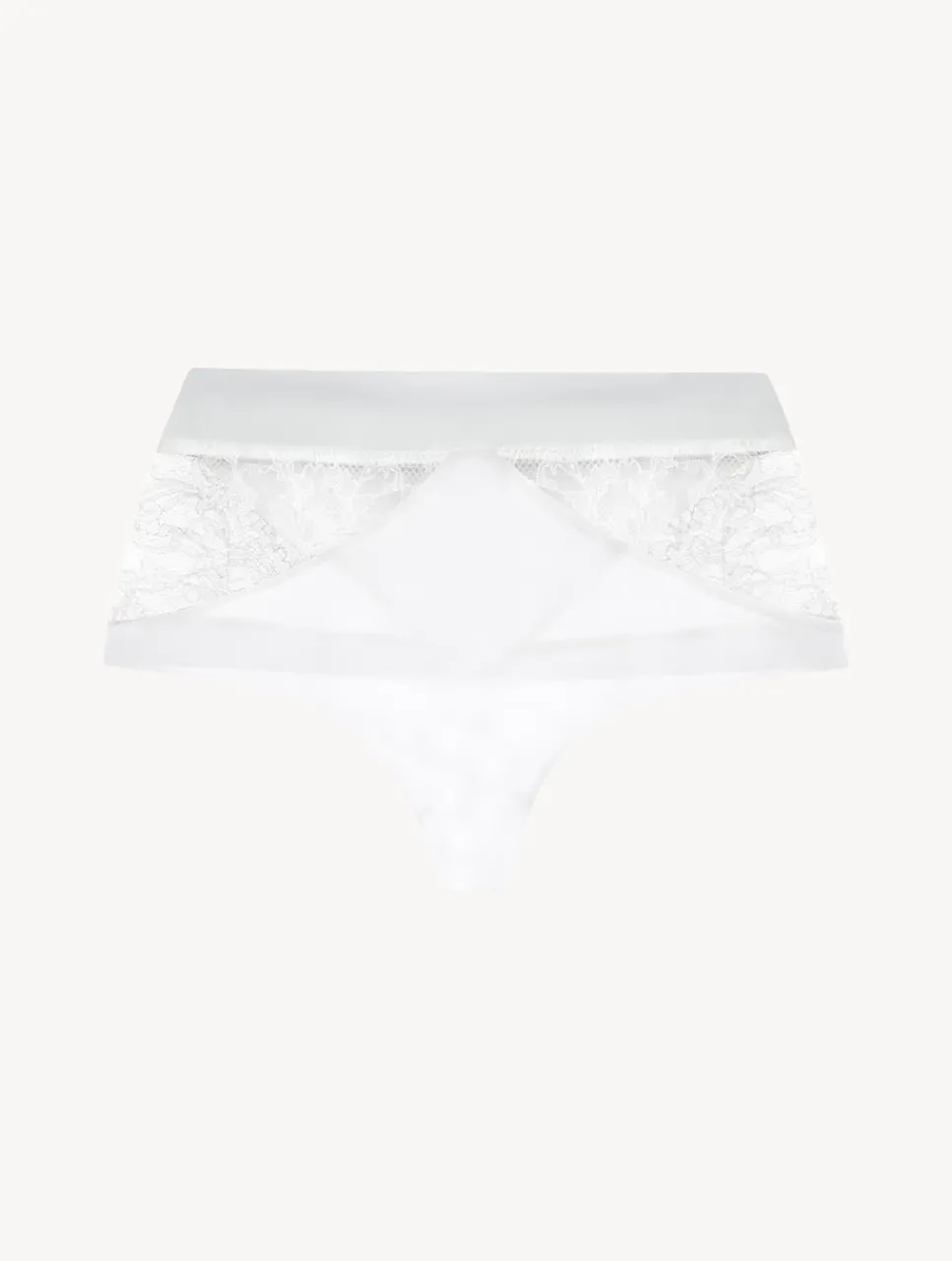 La Perla Lycra Control Fit High-waist Thong With Chantilly Lace< G String & Thong|High-Waist