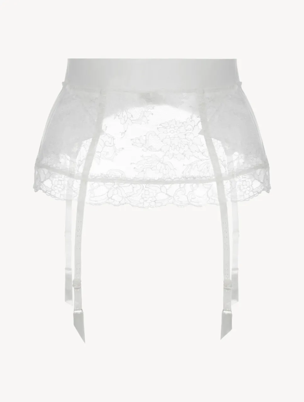 La Perla Lycra Control Fit Suspender With Chantilly Lace< Shapewear|Garter Belts