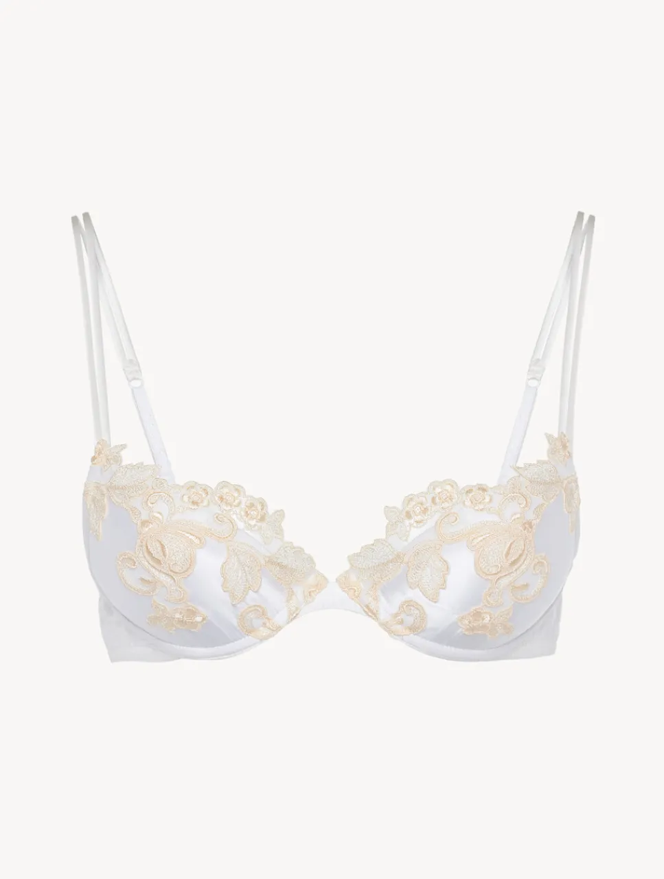 La Perla Silk Push-up Bra With Frastaglio< Padded|Push-Up