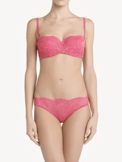 La Perla Wild Orchid Lace Brazilian Briefs< Brazilian