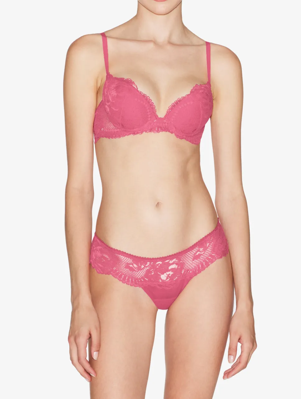 La Perla Wild Orchid Lace Thong< G String & Thong
